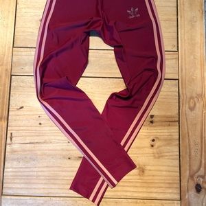 Adidas Maroon Leggings